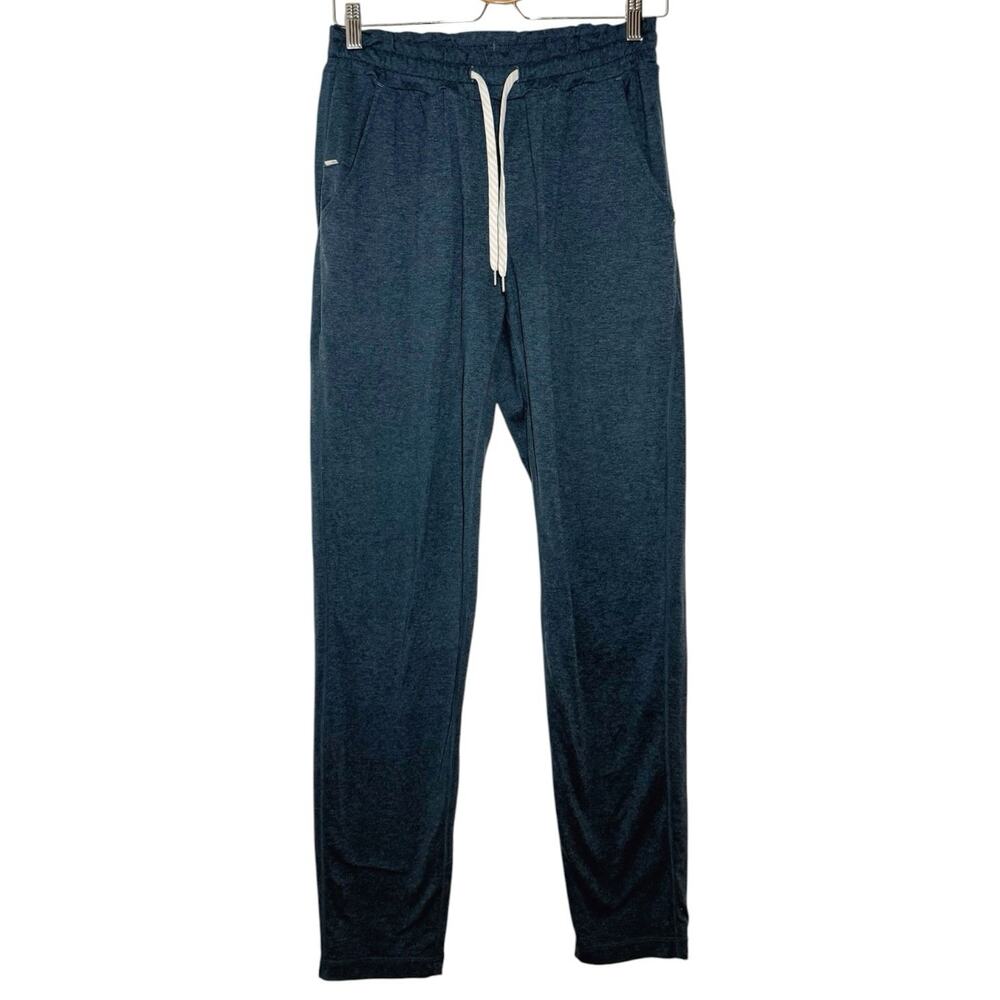 Vuori Heathered Green Teal Athleisure Casual Performance Ponto Pants - Small